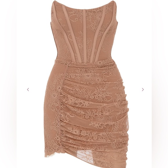 House of CB ‘Czarina’ Nude Mini Dress 👗😍 S ✨ - Picture 11 of 15